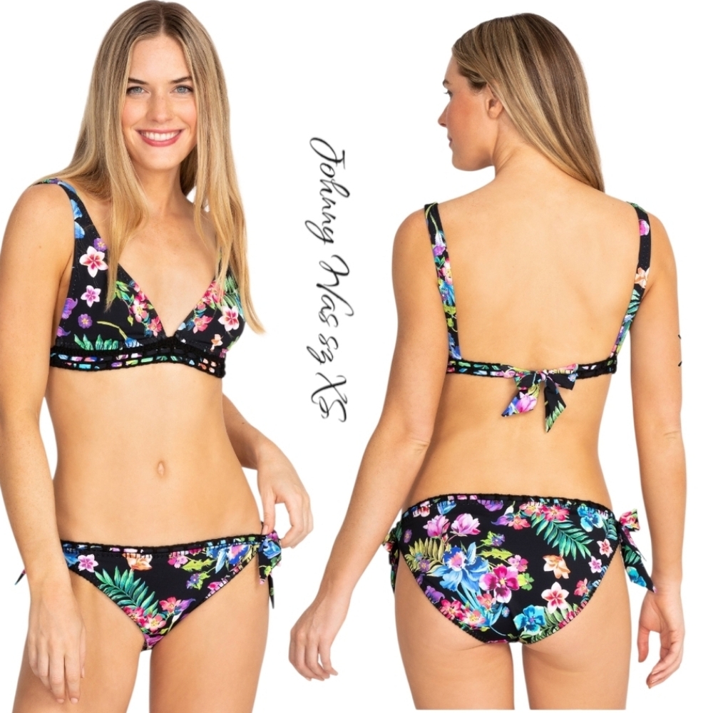 NWT Johnny Was Caribbean Bikini Swimsuit Set Size S